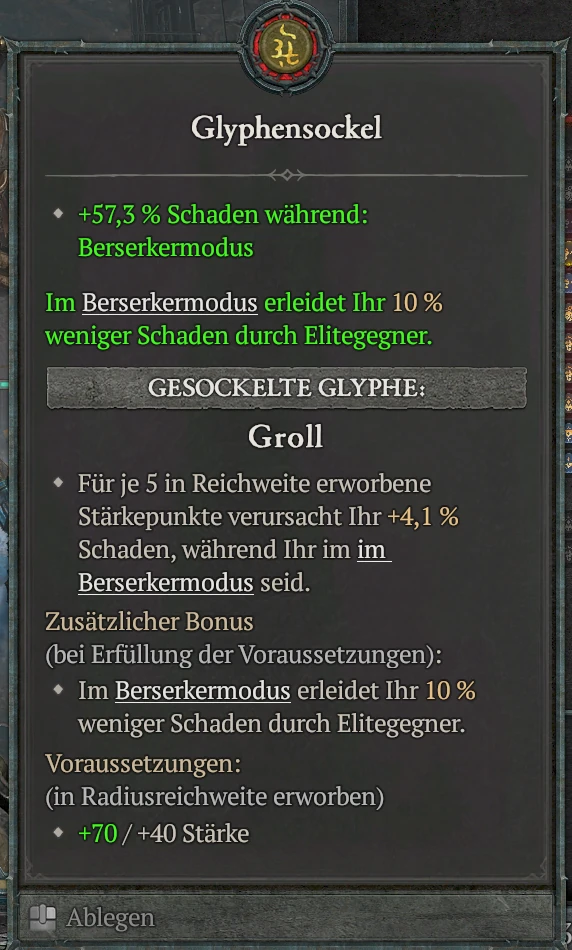 Beispiel Glyphe
