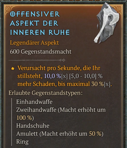 Beispiel Legendäre Aspekte